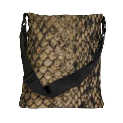 Faux Snake Skin Pattern Shoulder Bag