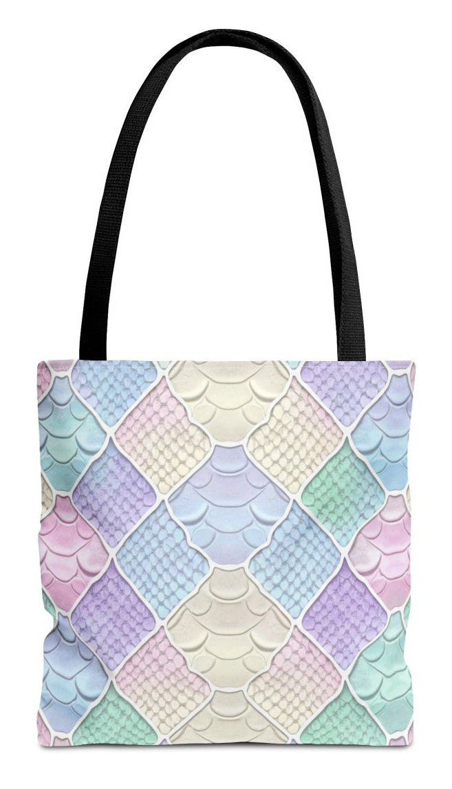 Light Diaper Bag Iridescent Seashell Pattern All-Over Print