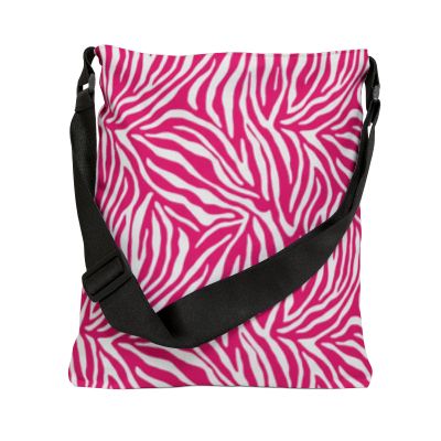 Fun Pink Zebra Striped Adjustable Strap